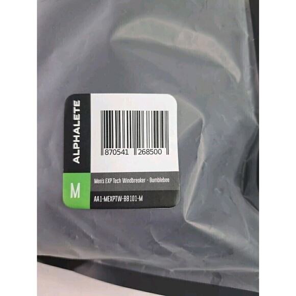 Alphalete EXP Tech Windbreaker Bumblebee NWT Men's Size M - Picture 8 of 8